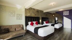 Escritorio, wifi gratis, ropa de cama