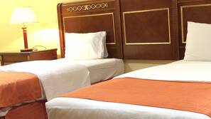Desk, iron/ironing board, free WiFi, linens