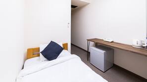 Desk, linens