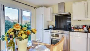 Microwave, oven, dishwasher, freezer