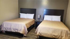 Blackout curtains, free WiFi, linens