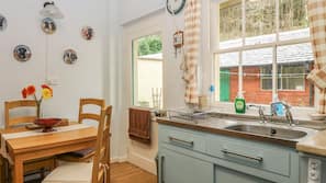 High chair, cookware/dishes/utensils