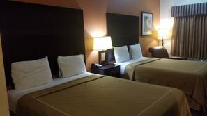 Blackout drapes, iron/ironing board, free WiFi, linens
