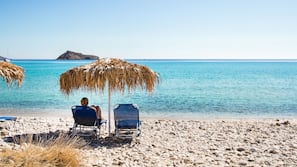 Beach nearby, sun-loungers
