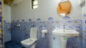 Dusche im Bad