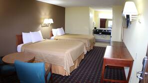 2 bedrooms, iron/ironing board, linens