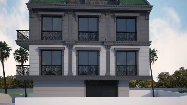 Fassade der Unterkunft