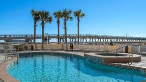 A heated pool
