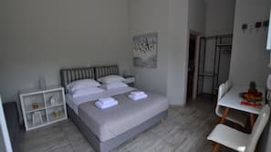 Egyptian cotton sheets, premium bedding, laptop workspace
