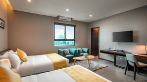 Minibar, in-room safe, desk, free WiFi
