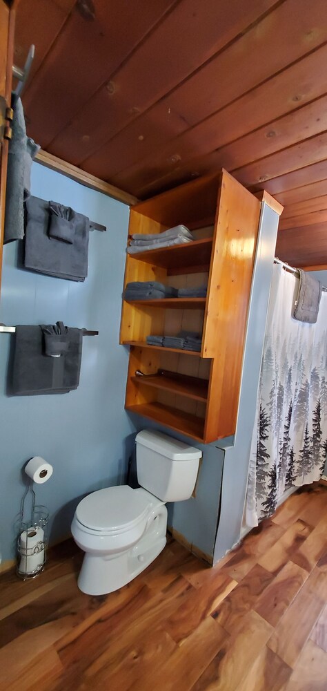 Bathroom, Cozy cabin close to trails!