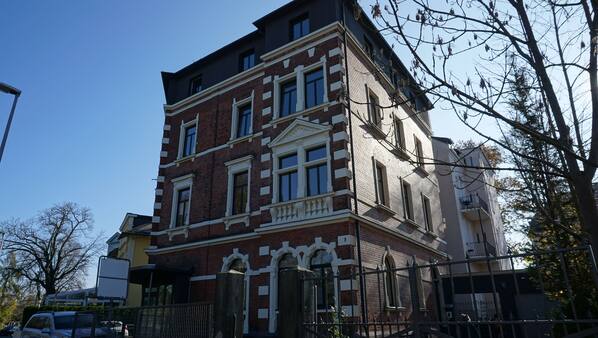 Fassade der Unterkunft