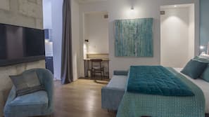 Premium bedding, pillowtop beds, in-room safe, individually decorated