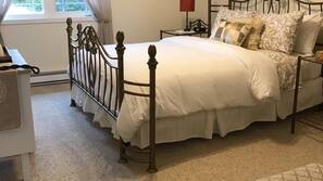 Down comforters, individually decorated, individually furnished, desk