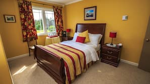 Down comforters, individually decorated, individually furnished, desk