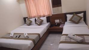Individually decorated, individually furnished, desk, blackout curtains