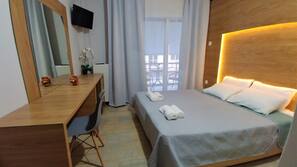 Blackout drapes, iron/ironing board, free WiFi, bed sheets