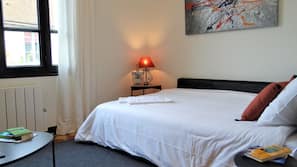 1 bedroom, iron/ironing board, Internet, bed sheets