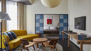 Premium bedding, down comforters, minibar, in-room safe
