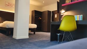 Luxe beddengoed, een kluis op de kamer, verduisterende gordijnen