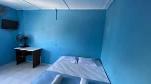 Desk, free WiFi, linens