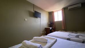 Desk, free WiFi, linens