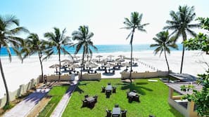 Plage privée à proximité, sable blanc, navette gratuite vers la plage