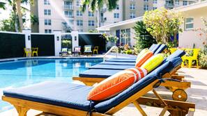 A heated pool