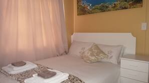 Premium bedding, memory foam beds, iron/ironing board, free WiFi