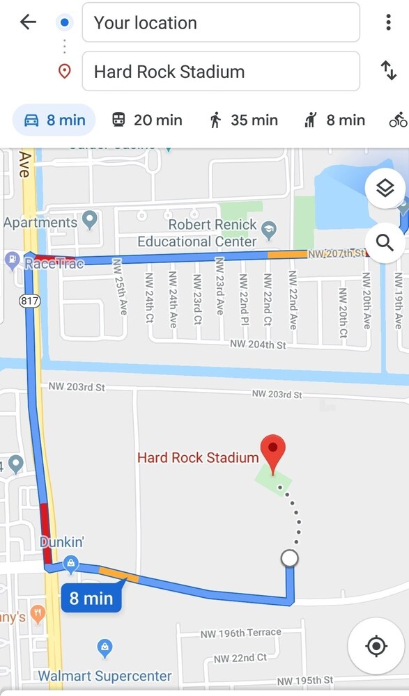 Superbowl home away from home five minutes away from stadium