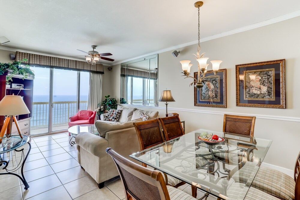 Eclectic gulf front condo w/ free WiFI, two pools, hot tub, & easy beach access!