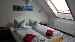 Desk, cribs/infant beds, free WiFi, linens