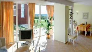Fernseher, Kamin, DVD-Player