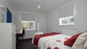 Individually furnished, desk, laptop workspace, free WiFi