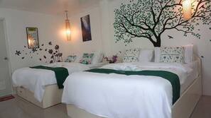 Free WiFi, linens