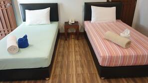 Desk, free WiFi, linens