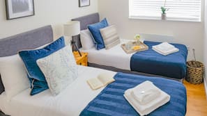 Desk, iron/ironing board, free cots/infant beds, free WiFi
