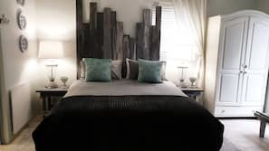 Premium bedding, individually decorated, individually furnished