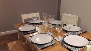 Fridge, microwave, oven, hob