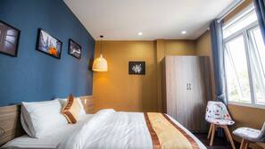 Minibar, desk, blackout drapes, free WiFi
