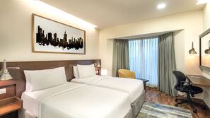 Premium bedding, minibar, in-room safe, desk