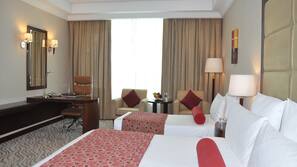 Premium bedding, in-room safe, desk, blackout curtains