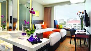 Minibar, in-room safe, desk, blackout curtains