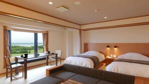 Premium bedding, in-room safe, individually decorated, desk