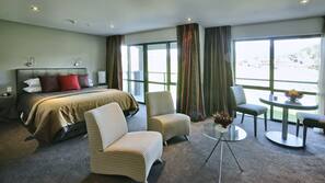 Premium bedding, pillow top beds, in-room safe, blackout curtains