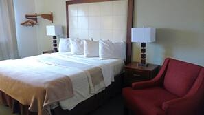Desk, rollaway beds, free WiFi, alarm clocks