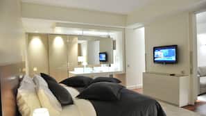 Premium bedding, memory foam beds, minibar, in-room safe