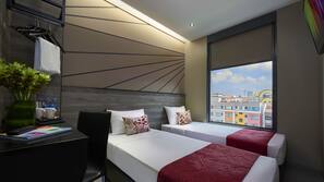 Desk, iron/ironing board, free WiFi, linens