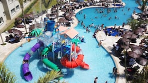 Indoor pool, outdoor pool, open 10:00 AM to 5:00 PM, pool umbrellas