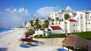 Playa privada, arena blanca y kayak